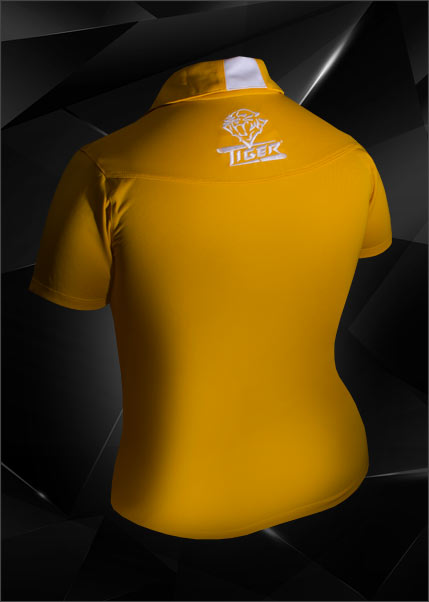 Tiger Women's Polo-Gold/White